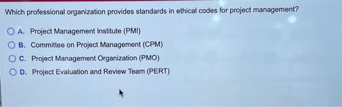 Which professional organization provides