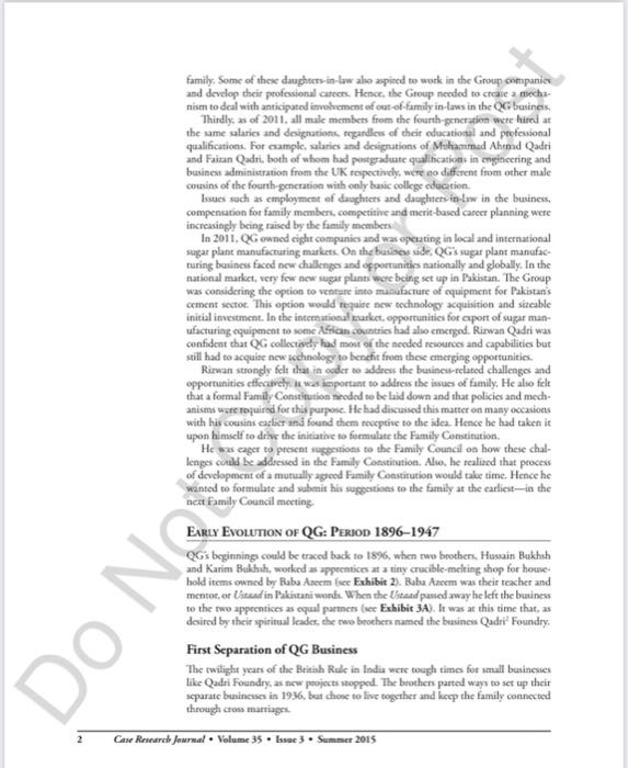 Case Study for it. NA0367 Qadri-Group: Sustaining