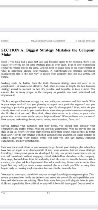 Based on the case above, identify FIVE (5)