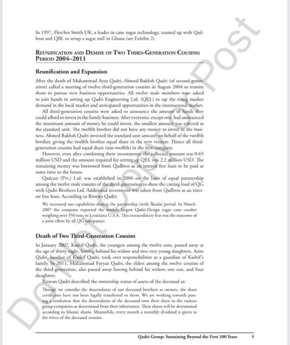 Case Study for it. NA0367 Qadri-Group: Sustaining