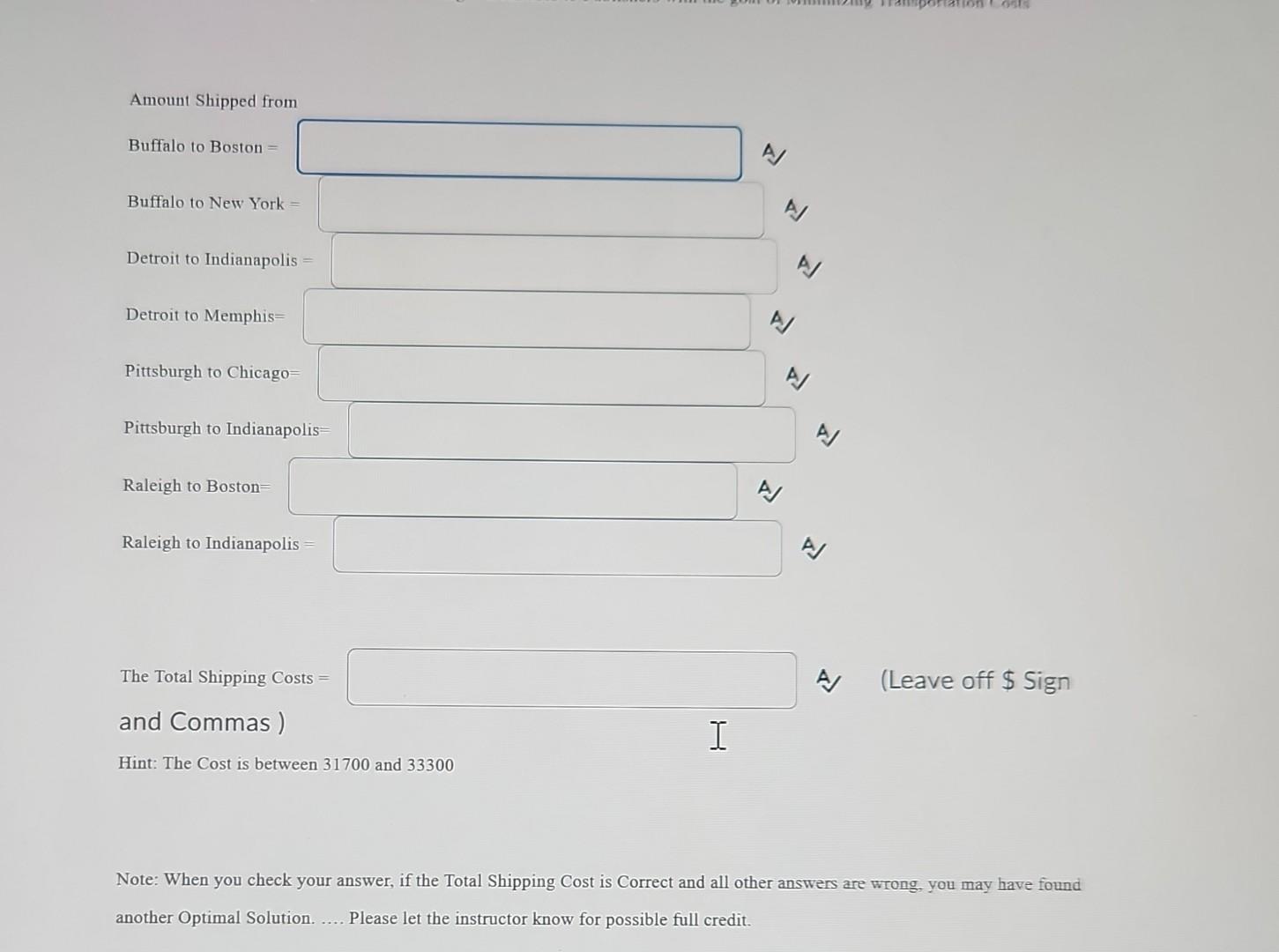 International Paper Company has four warehouses