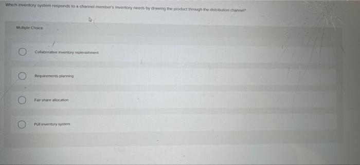 help Which inventory system responds to a channel