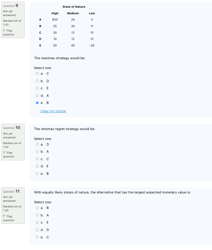 State of Nature Question 9 Not yet answered