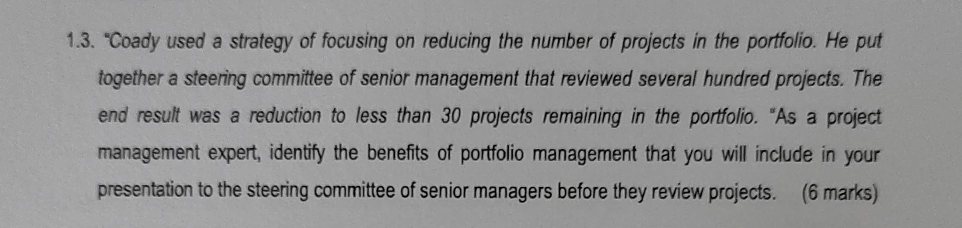 Read the case study below and answer ALL the