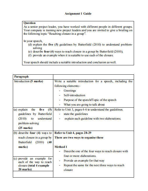Question As a senior project leader, you have