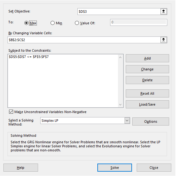 What formulas do I use for to get the right
