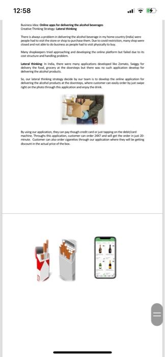 Create swot analysis for each each two business