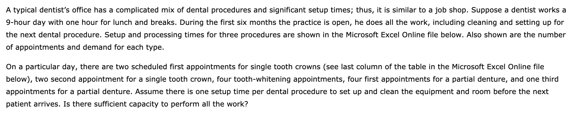 A typical dentist's office has a complicated mix