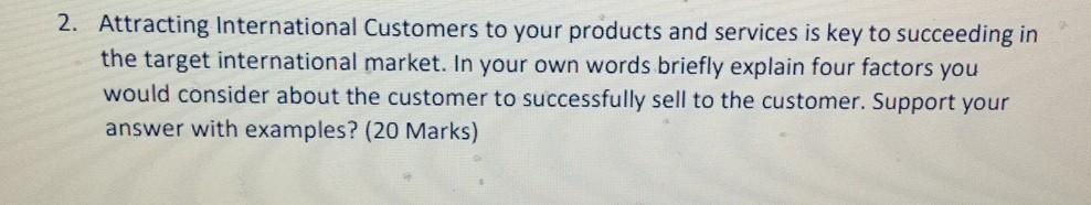 2. Attracting International Customers to your