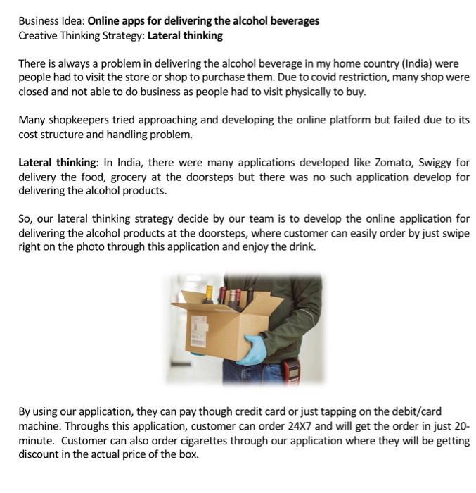 Create swot analysis for each each two business