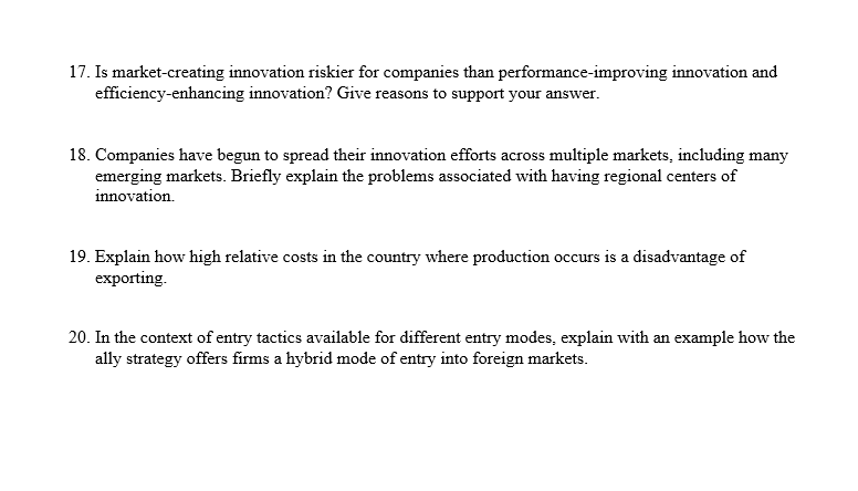 Answer the following question. 17. Is