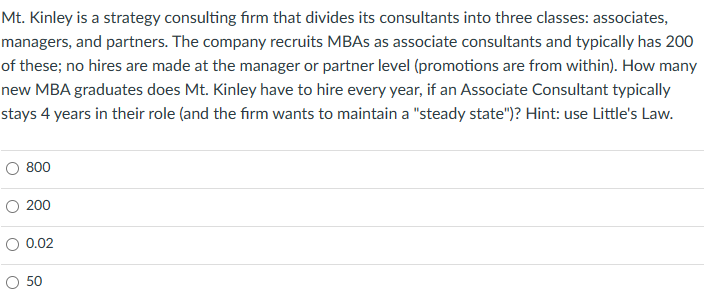 Which of the following would reduce the cash