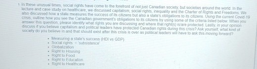 Its basically a human right Question 1. In these