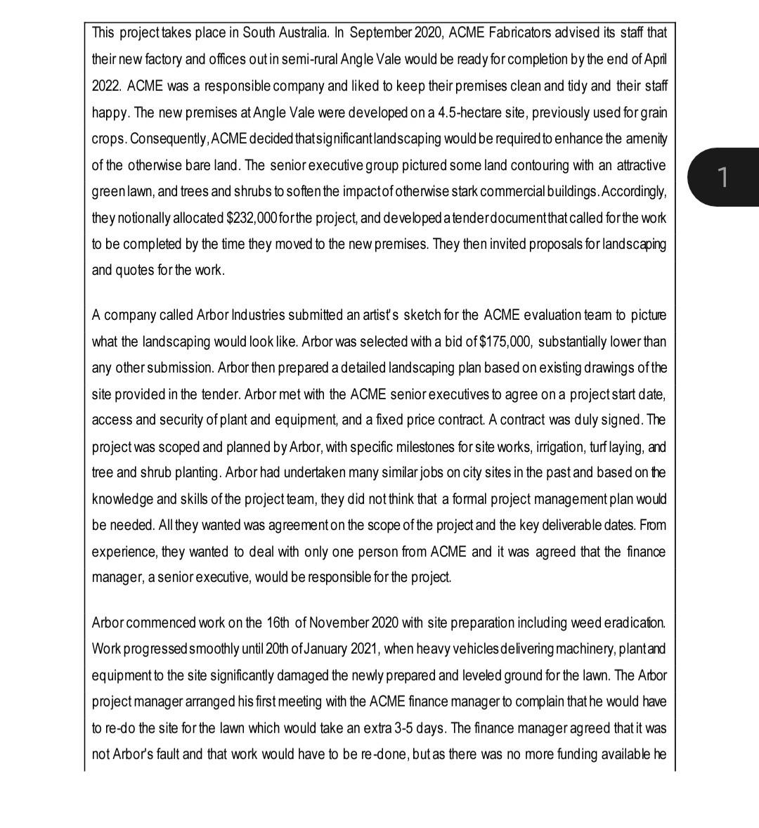 Project management please add indpeth, correct