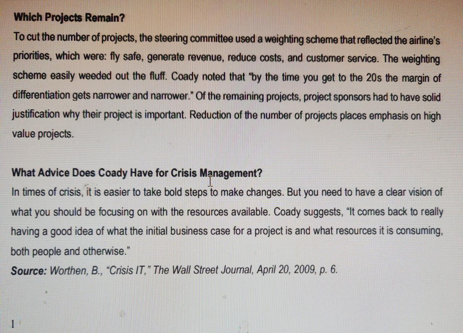 CRISIS IT In May 2007, Frontier Airlines Holdings