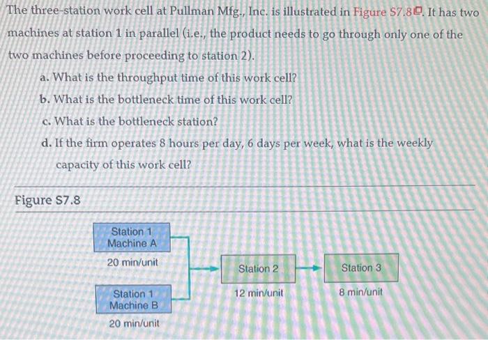 The three-station work cell at Pullman Mfg., Inc.
