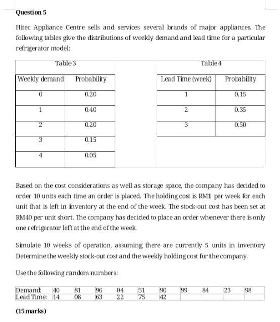 PLEASE ANSWER ALL THE QUESTIONS Question 5 Hitec