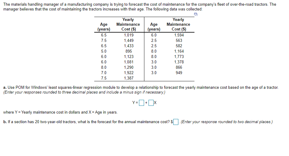 The materials handling manager of a manufacturing