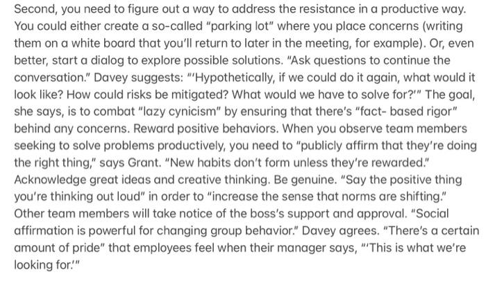 Read the attached article titled by Rebecca