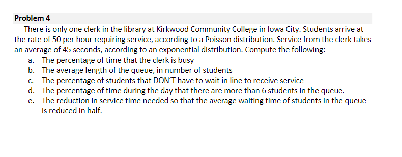 There is only one clerk in the library at