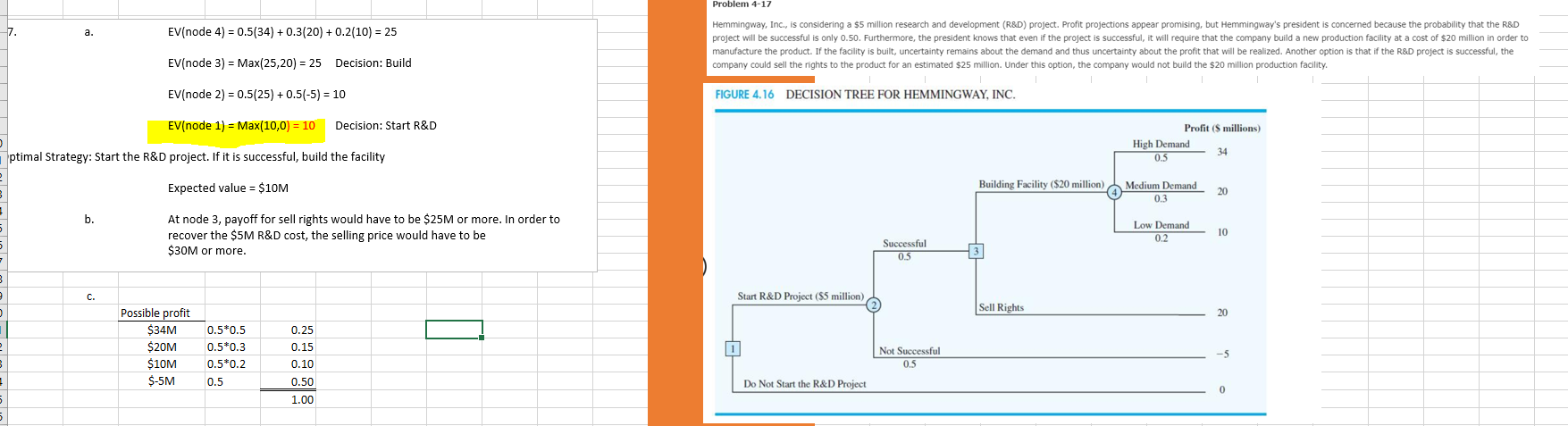 Where does the 10 come from? Problem 4-17 7. a.