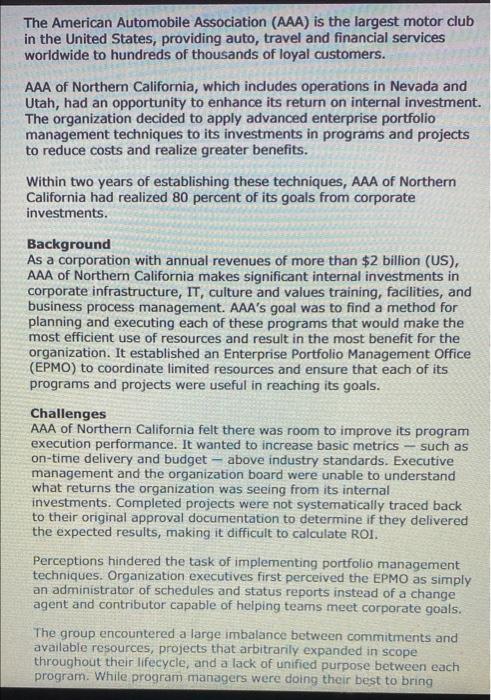 Please read and answer Case study questions