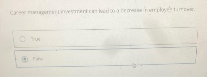 Career management investment can lead to a