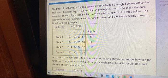 Pour The three blood banks in Franklin county are