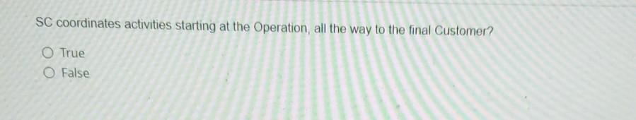 SC coordinates activities starting at the