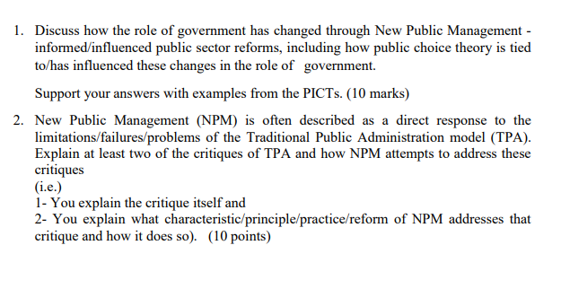 please give answer in 10 minutes 1. Discuss how