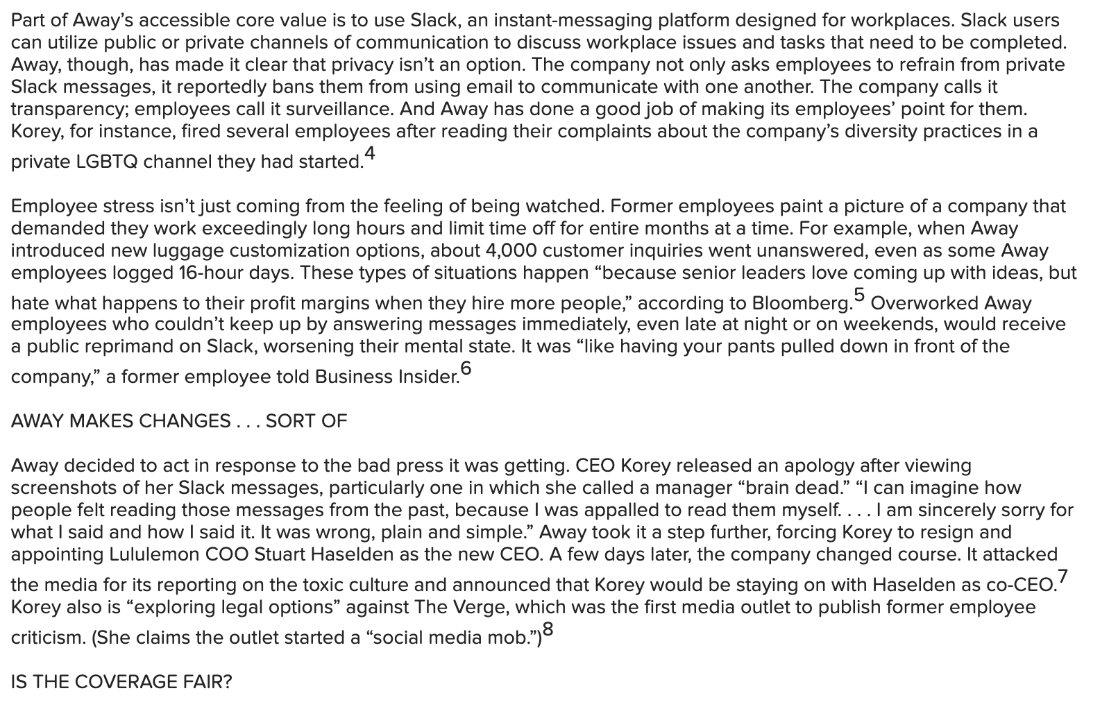 Apply the knowledge of management presented in