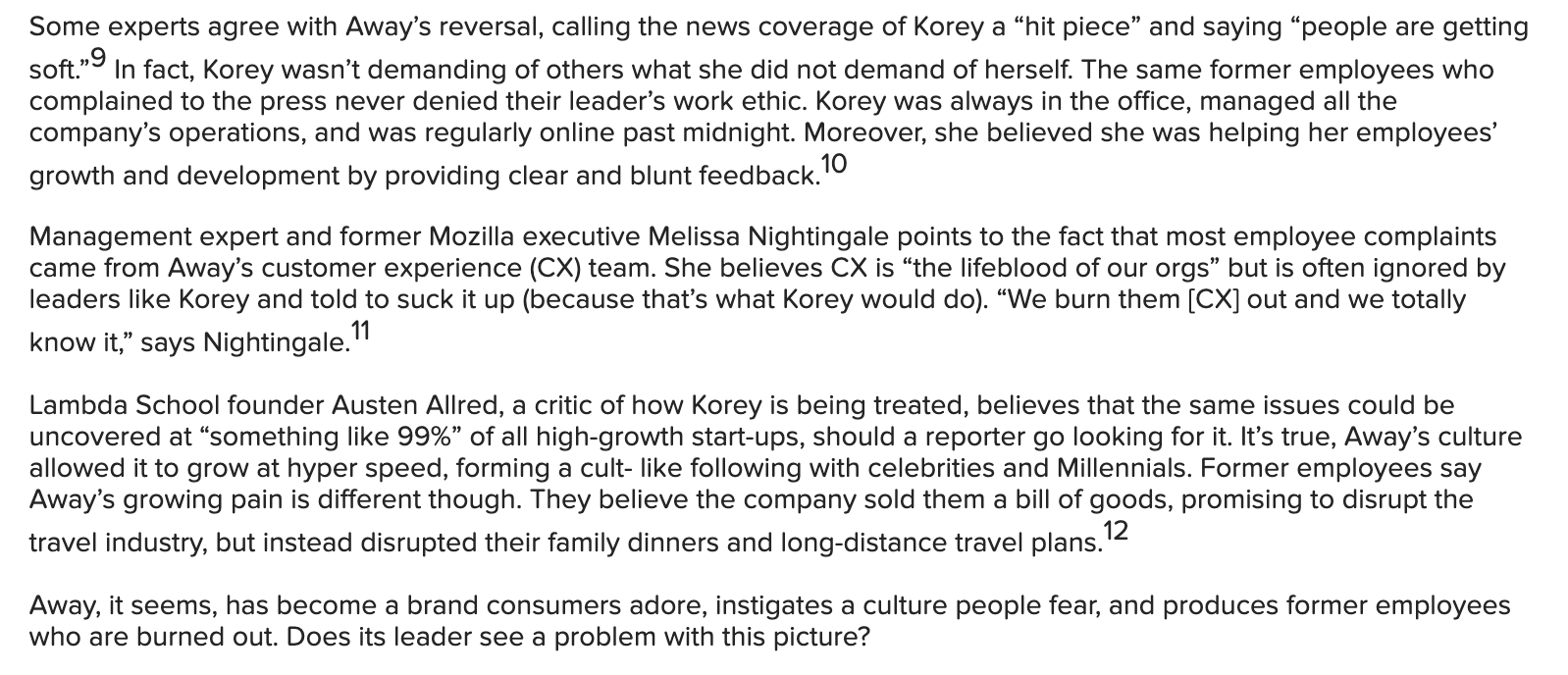 Apply the knowledge of management presented in