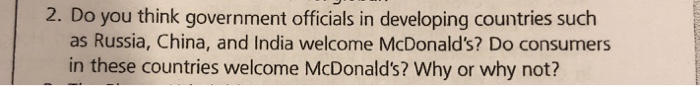 2. Do you think government officials in