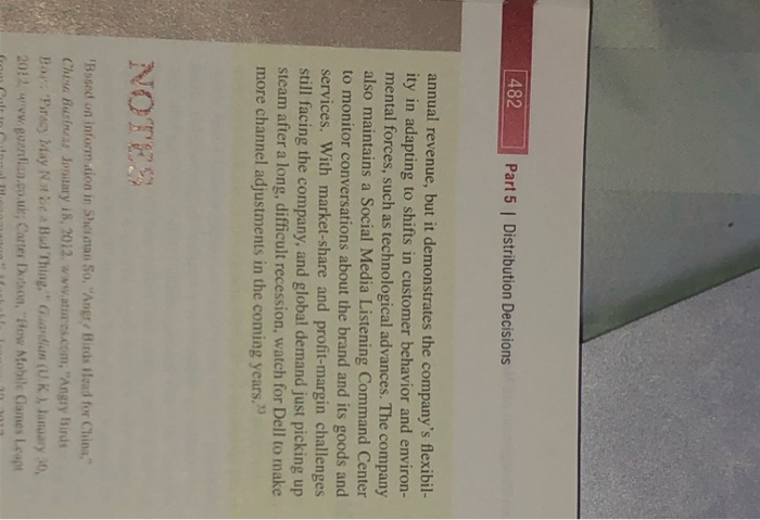 1- Write a summary of Dells distribution strategy