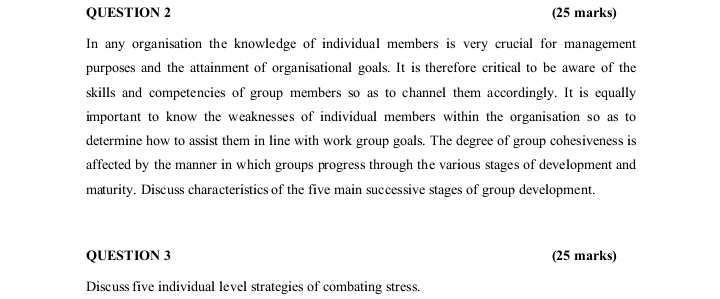 In any organisation the knowledge of individual