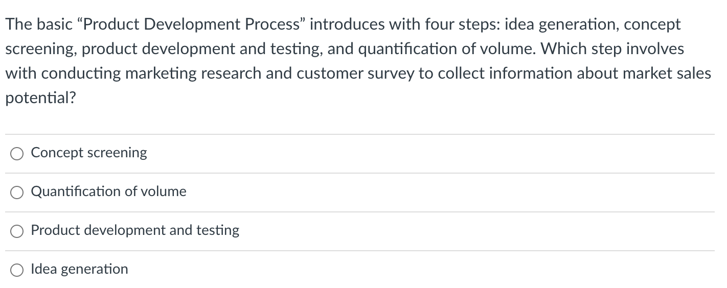 The basic Product Development Process introduces