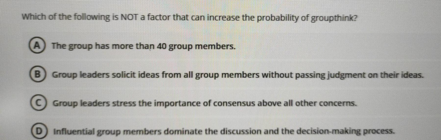 Which of the following is NOT a factor that can