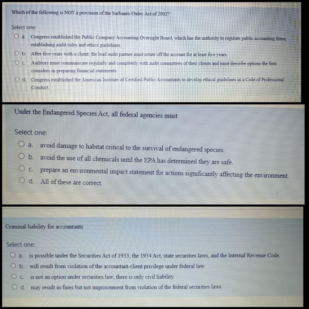 Which of the following is NOT a provision of the