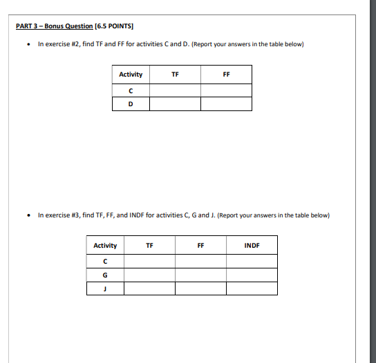Please quickly Exercise 3 (20 points) Activity