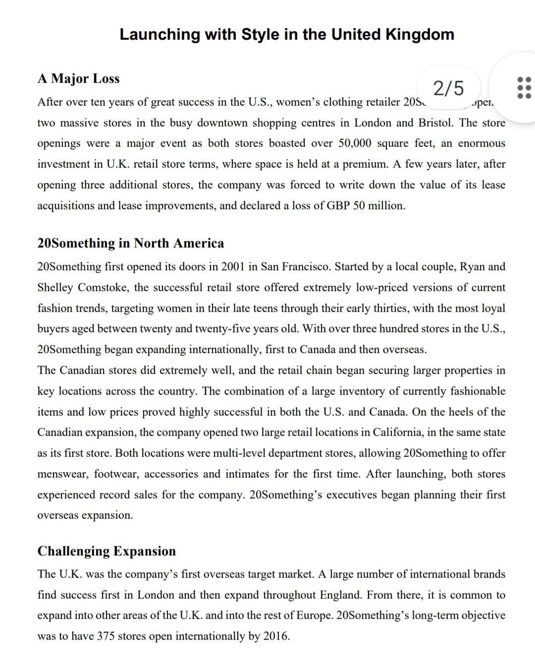 please answer the third questions. Launching with