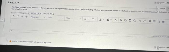 Question 14 oriamipia of eszh cote B I U \&