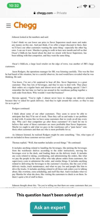 Instructions Read the case carefully to