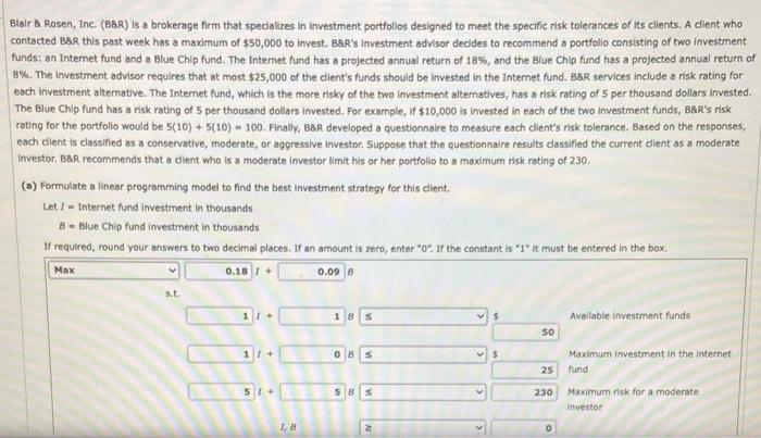 Blair a Rosen, Inc. (BBR) is a brokerage firm