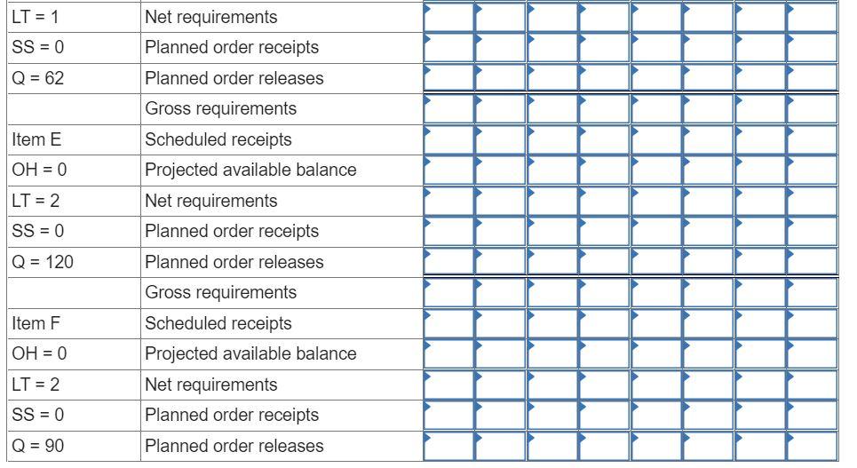 Problem 21-16 (Algo) One unit of A is composed of