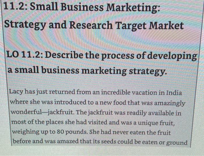 11.2: Small Business Marketing: Strategy and