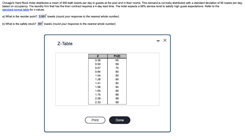 Please show the steps to get to these answers for