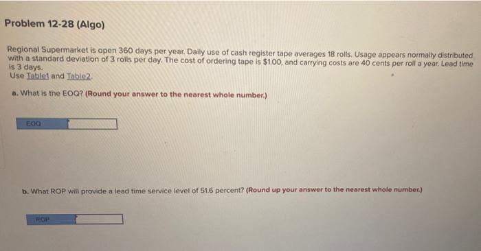 Regional Supermarket is open 360 days per year.