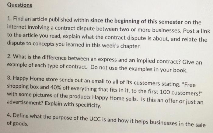 Questions 1. Find an article published within