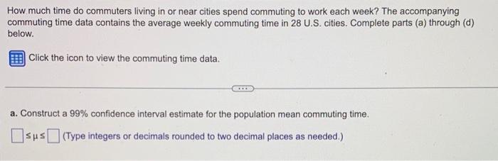 How much time do commuters living in or near