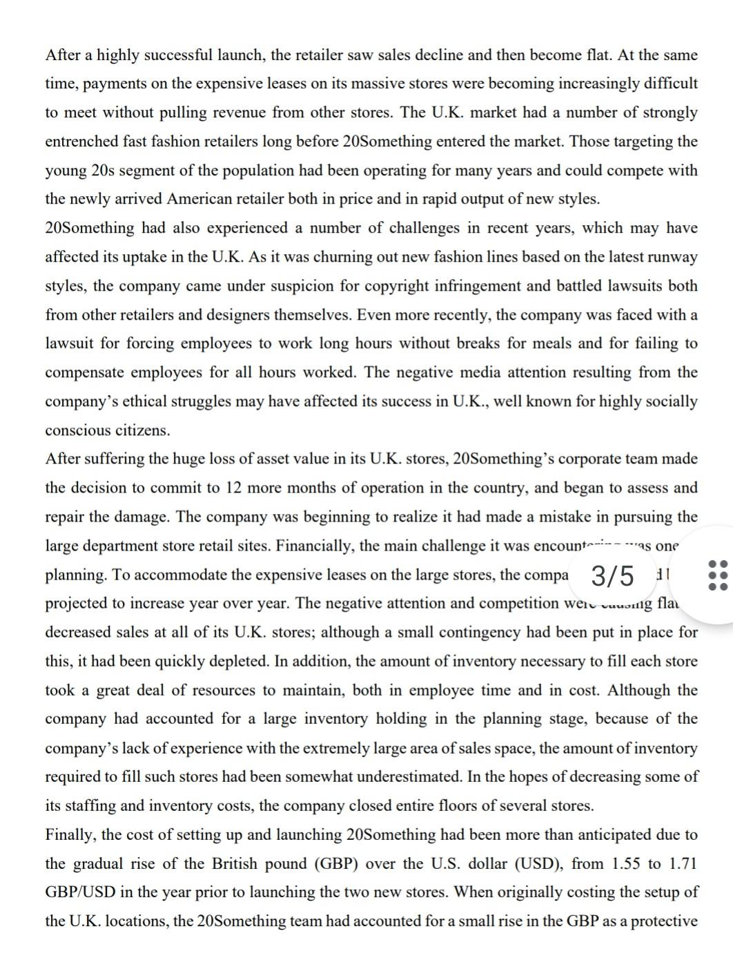 please answer the first question. Launching with